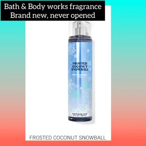 Frosted coconut snowball, bath & body works fragrance spray, brand new